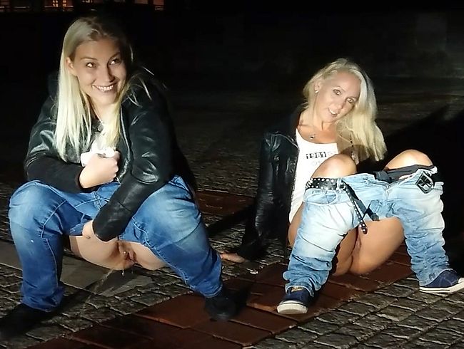 Wettpissen vor Publikum mit Annabel Massina